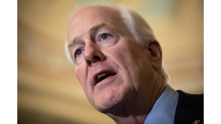 Senate Lawmakers Address The Media After Their Weekly Policy Luncheons