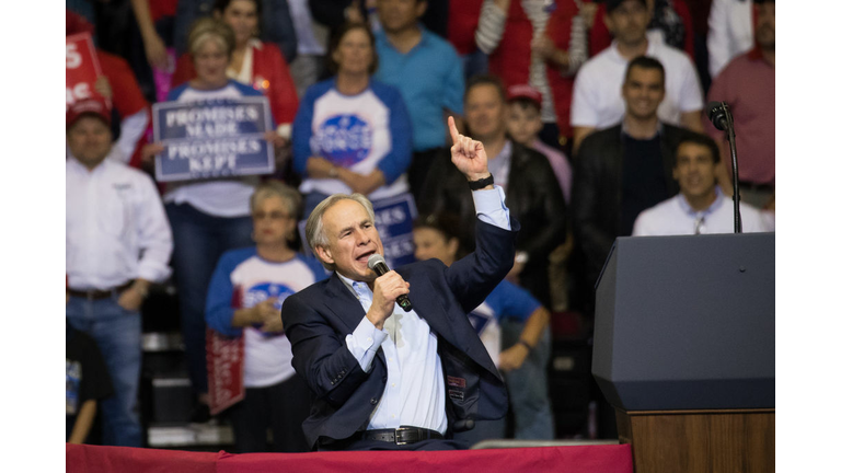 President Trump Holds Rally In Houston, Texas