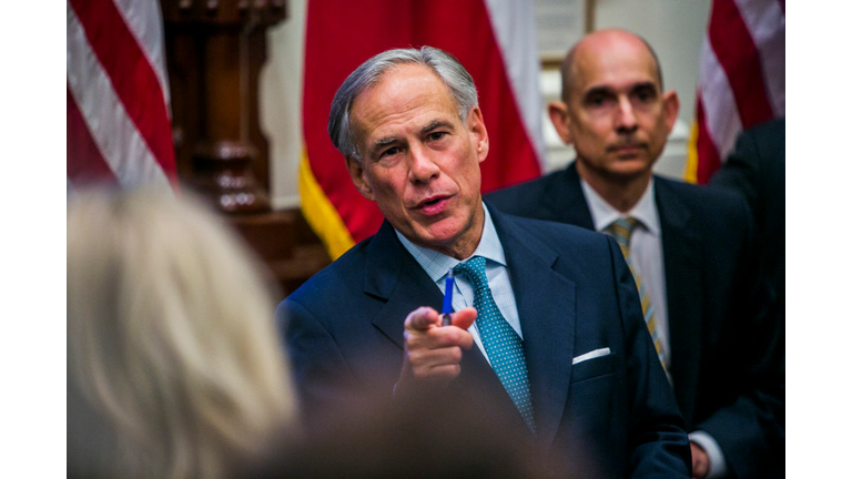 Texas Governor Greg Abbott Hosts Roundtable On School Safety In Wake Of Last Week's Mass Shooting At Santa Fe High School