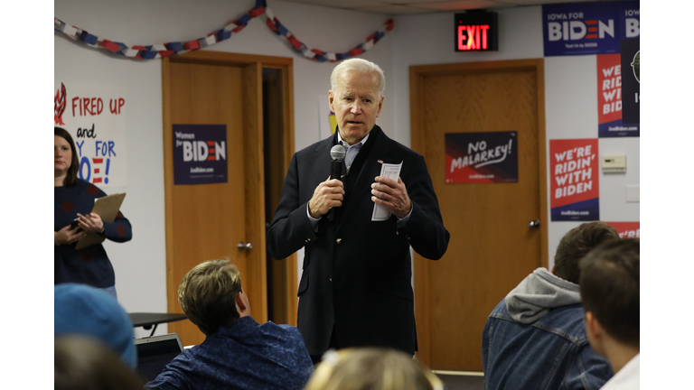 Democratic Presidential Candidate Joe Biden Campaigns In Iowa Ahead Of Tomorrow's Democratic Primary Debate