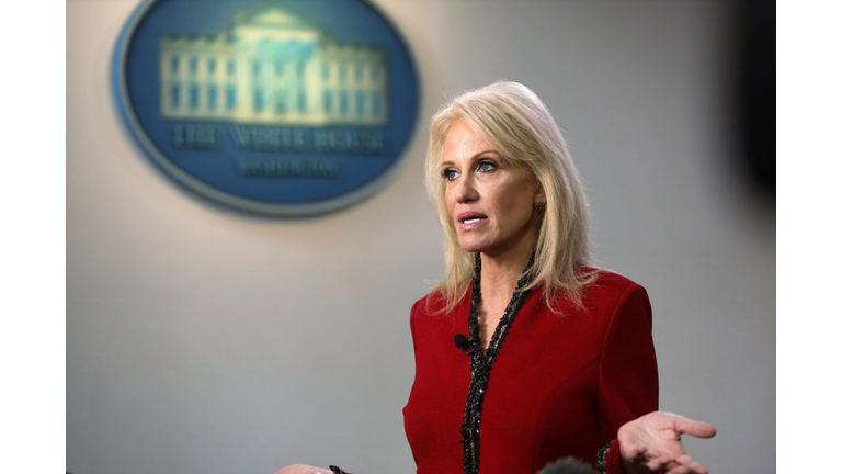 Kellyanne Conway Speaks To The Media At The White House