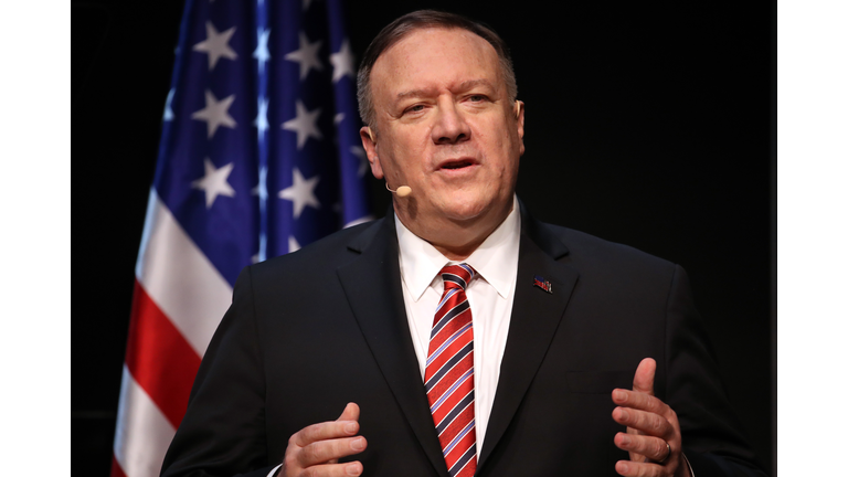 Mike Pompeo Speaks To Silicon Valley Leadership Group In San Francisco