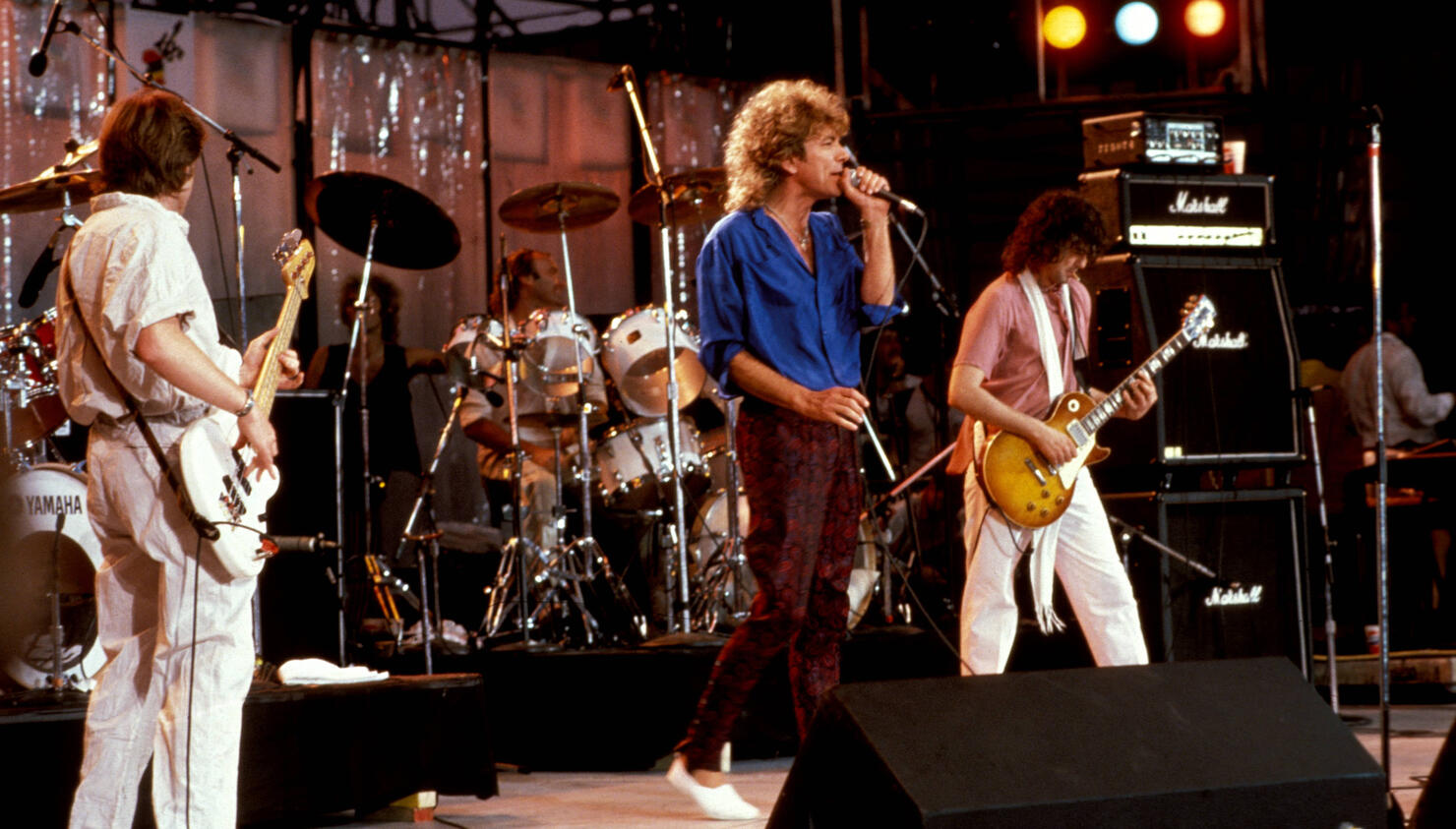 Photo of LIVE AID and LED ZEPPELIN and Robert PLANT and Jimmy PAGE