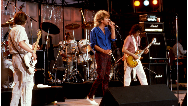 Photo of LIVE AID and LED ZEPPELIN and Robert PLANT and Jimmy PAGE