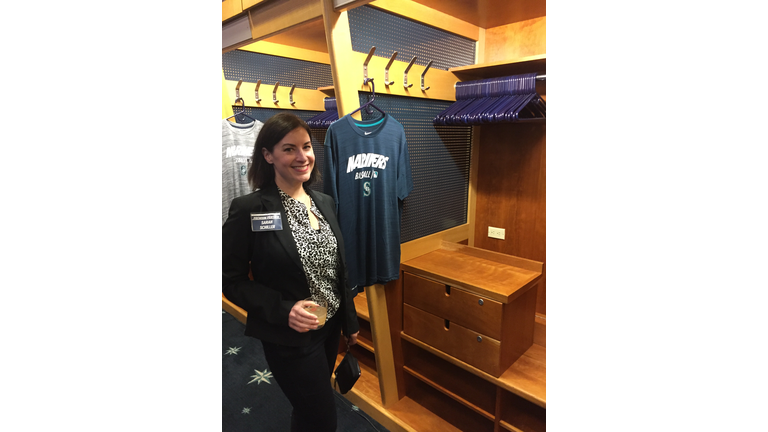 Checking out the locker room