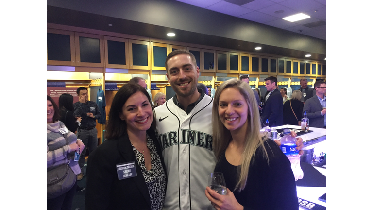 Catcher Tom Murphy and his beautiful wife