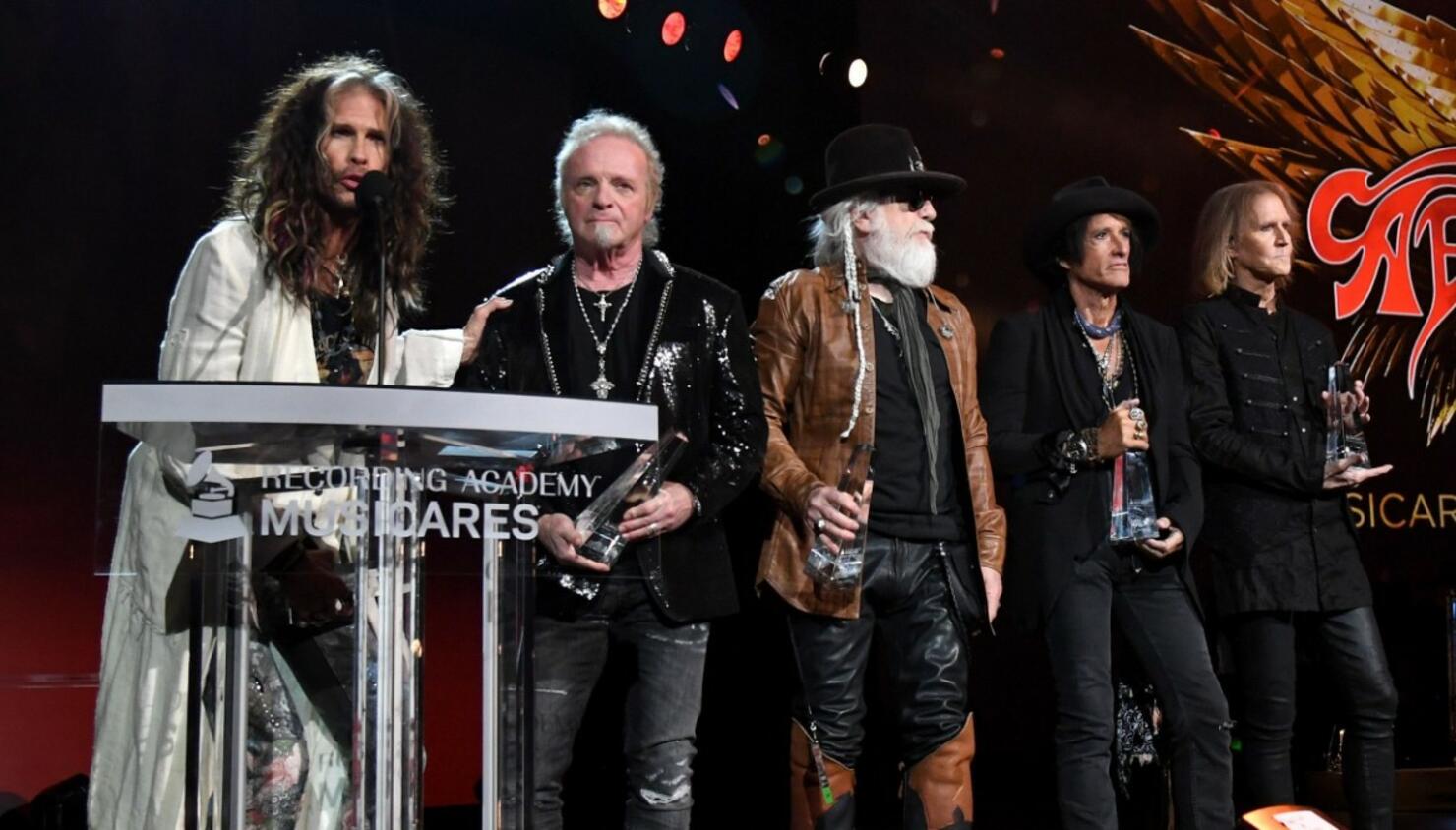 Joey Kramer Joins Aerosmith Onstage At MusiCares Honors, Does Not Perform |  iHeart