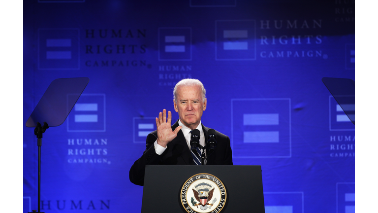 Biden Addresses Human Rights Campaign Spring Equality Convention
