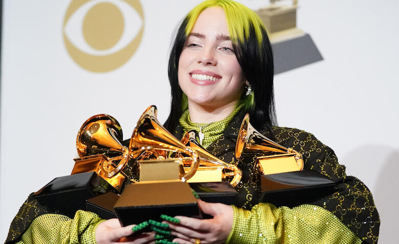 Billie Eilish Becomes Youngest Grammy Winner To Sweep All 4 Main Awards ...