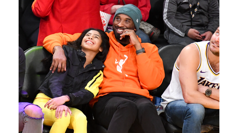 Celebrities At The Los Angeles Lakers Game