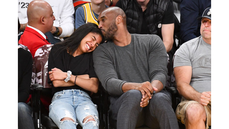 Celebrities At The Los Angeles Lakers Game