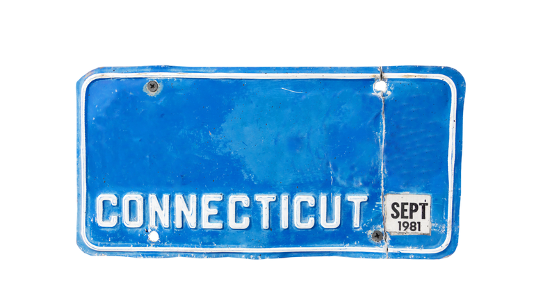 Old license plate