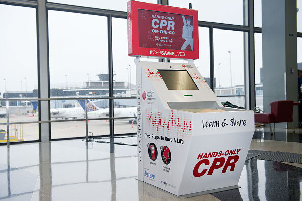 The American Heart Association And The Anthem Foundation Debut Hands-Only CPR Kiosks At O'Hare And Four Other Airports
