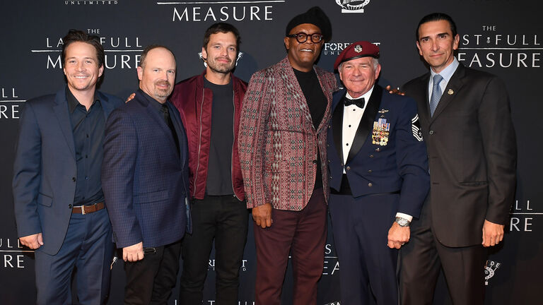 The Last Full Measure Atlanta Red Carpet Screening With Samuel L. Jackson, Todd Robinson And Sebastian Stan At SCADshow