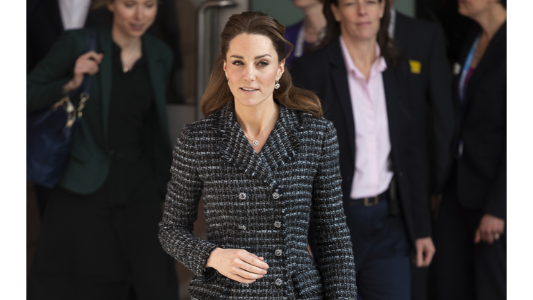 The Duchess Of Cambridge Visits The National Portrait Gallery Workshop At Evelina London Children's Hospital