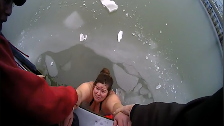 Woman Saved From Frozen Lake Gets Body-Shamed Over Rescue Video - Thumbnail Image