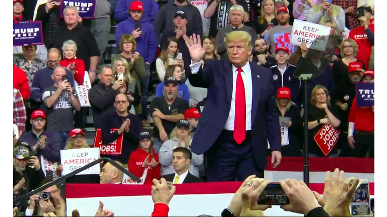 President Trump in Des Moines, Iowa 