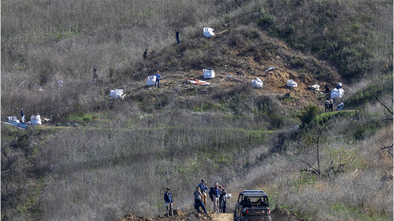 NTSB Investigators Continue To Work On Site Of Kobe Bryant's Helicopter Crash