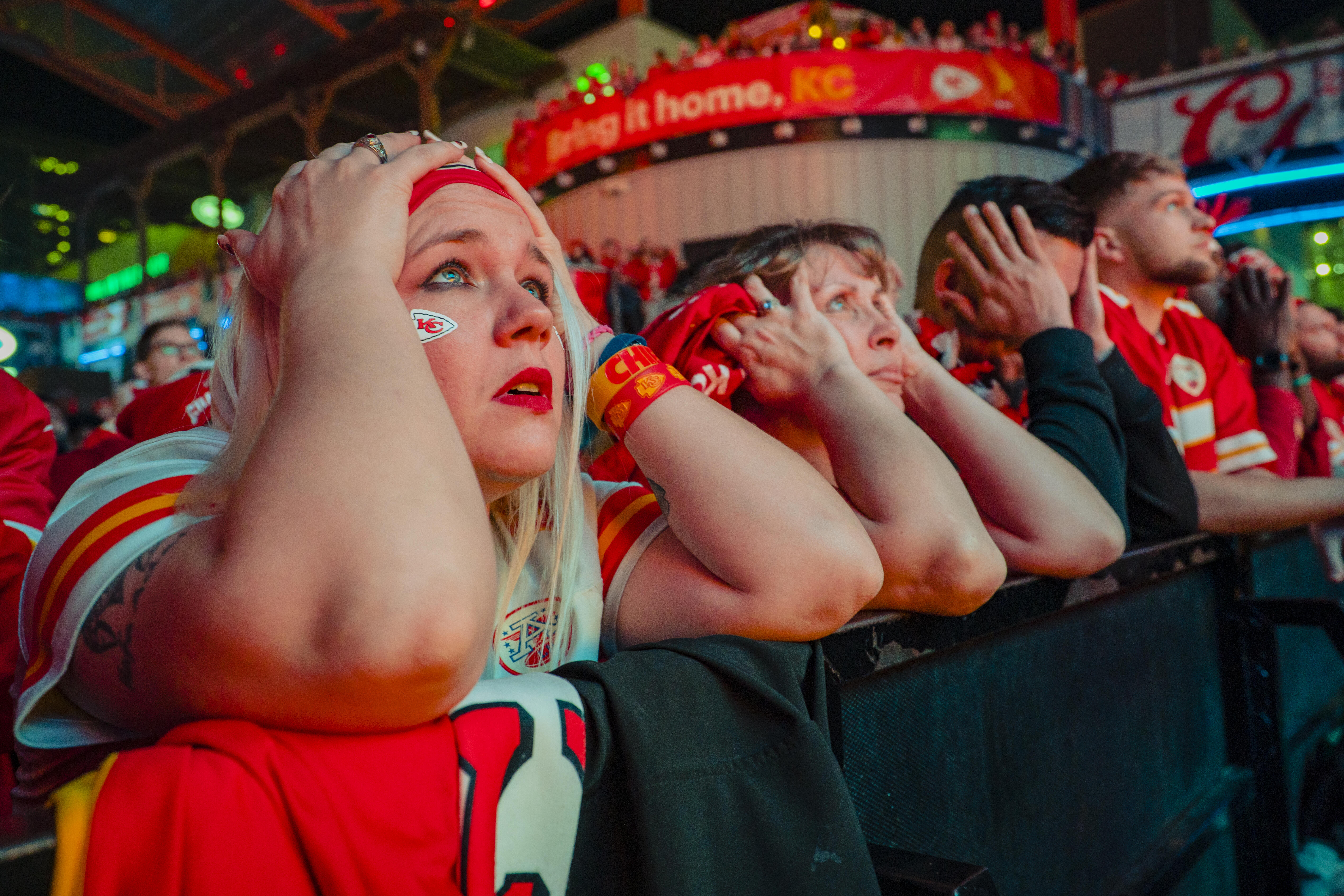 This Chiefs fan was a little too excited about the win. YIKES!!!  - Thumbnail Image