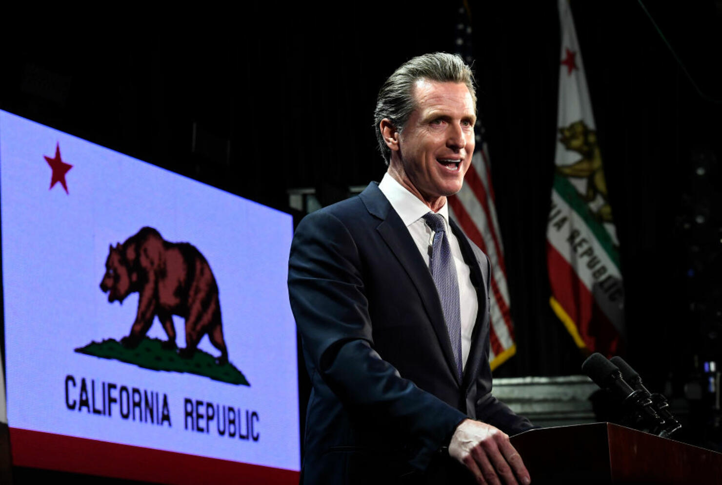Democratic Gubernatorial Candidate Gavin Newsom Holds Election Night Event In LA