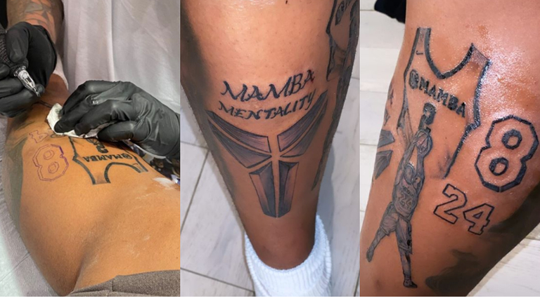 Shaquille O'Neal's Son Shareef Debuts Tattoo In Honor Of Kobe Bryant
