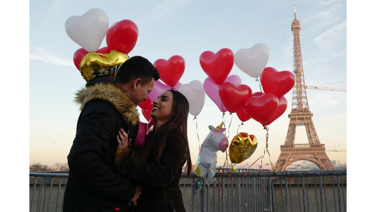 TOPSHOT-FRANCE-SOCIETY-VALENTINE