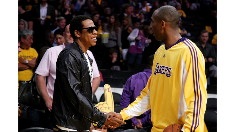 Celebrities At The Lakers Game