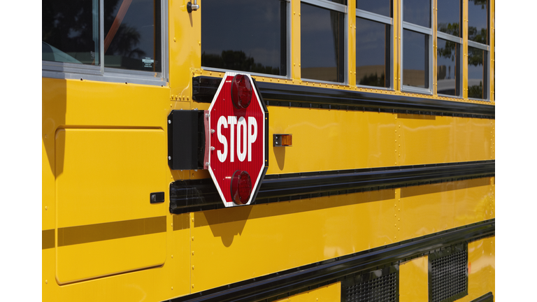 Stop Sign on a School Bus