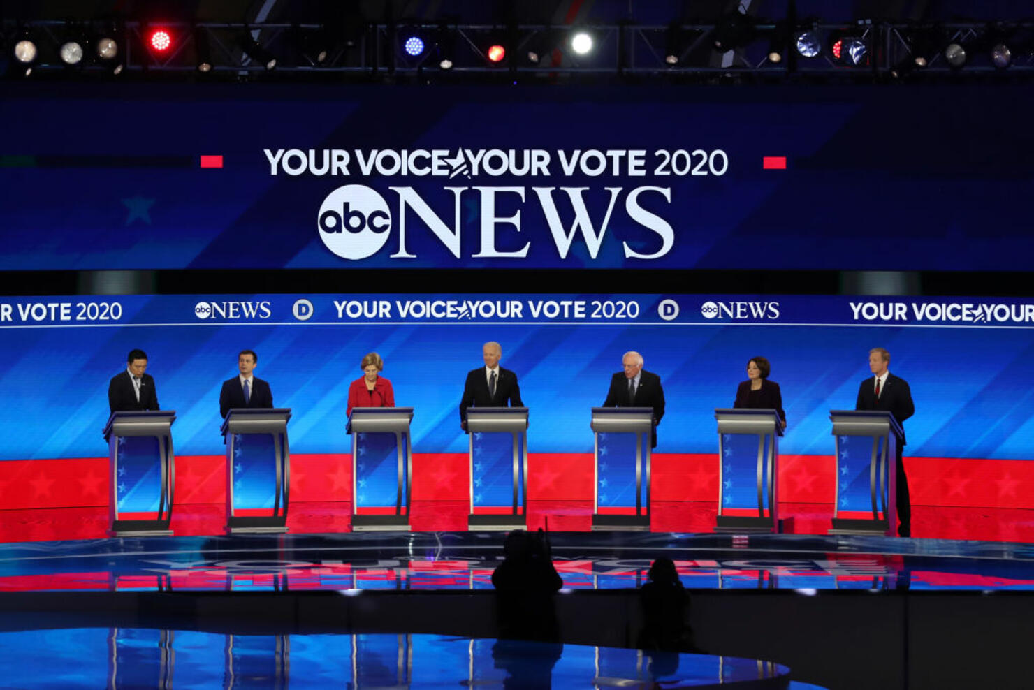 Democratic Presidential Candidates Debate In New Hampshire Ahead Of First Primary Contest