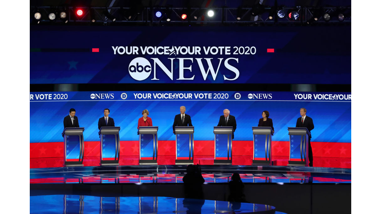 Democratic Presidential Candidates Debate In New Hampshire Ahead Of First Primary Contest