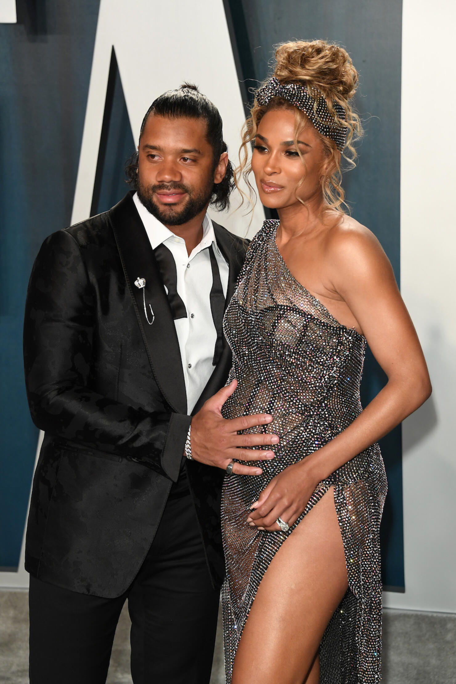 Ciara Shows Off Baby Bump In Daring Sheer Dress at Vanity Fair