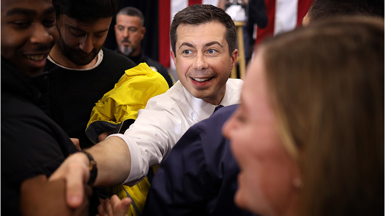 Presidential Candidate Pete Buttigieg Campaigns In New Hampshire Ahead Of Primary