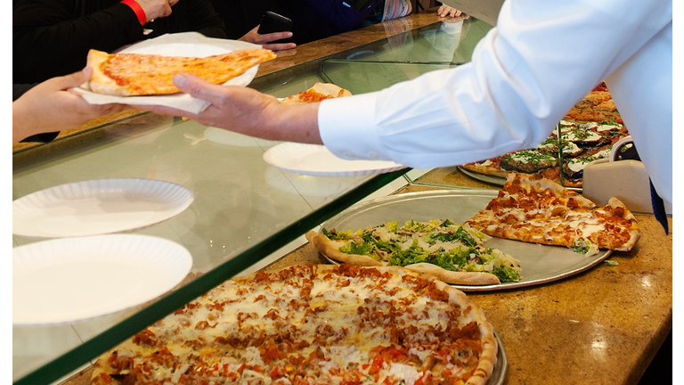 Republican Presidential Candidate John Kasich Makes Campaign Stop At Pizzeria In Queens, New York