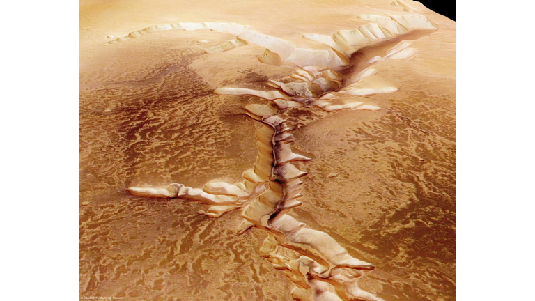 ESA's Mars Express Returns Images Of Echus Chasma