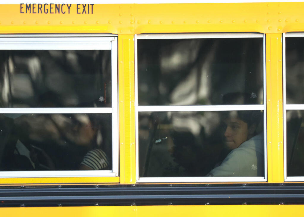 Video Shows The Moment a School Bus Crashed and Overturned  - Thumbnail Image