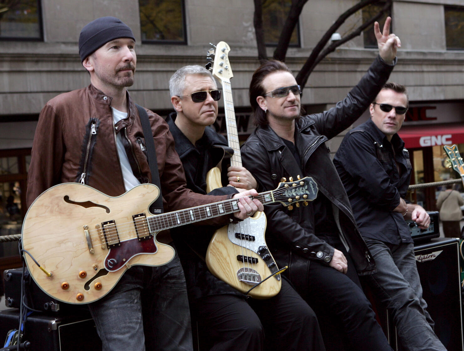 U2 Spends the Day on the Streets of New York City Shooting a Video for their New Album "How to Dismantle an Atomic Bomb" - November 22, 2004
