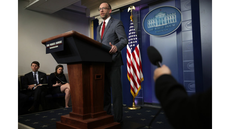 Sarah Sanders And OMB Acting Director Russell Vought Hold Briefing At White House