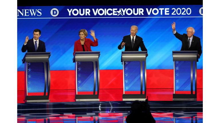 Democratic Presidential Candidates Debate In New Hampshire Ahead Of First Primary Contest