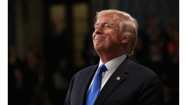 President Trump Addresses The Nation In His First State Of The Union Address To Joint Session Of  Congress