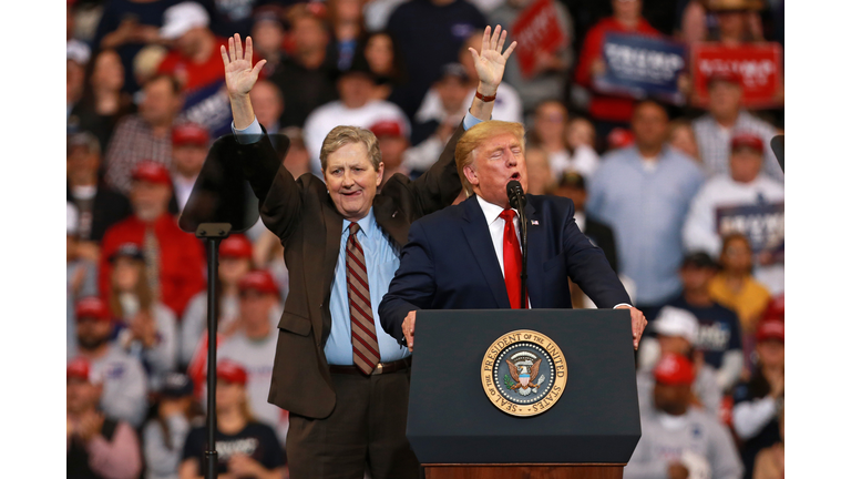 President Donald Trump Holds Campaign Rally In Shreveport, Louisiana