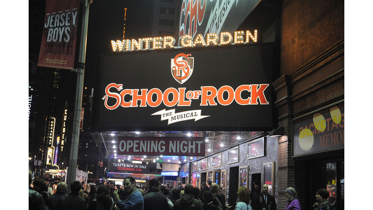 "School Of Rock" Broadway Opening Night - Arrivals And Curtain Call