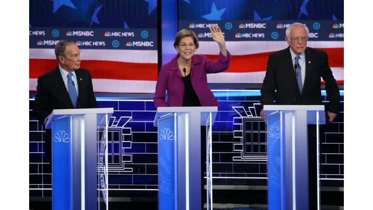 Democratic Presidential Candidates Debate In Las Vegas Ahead Of Nevada Caucuses