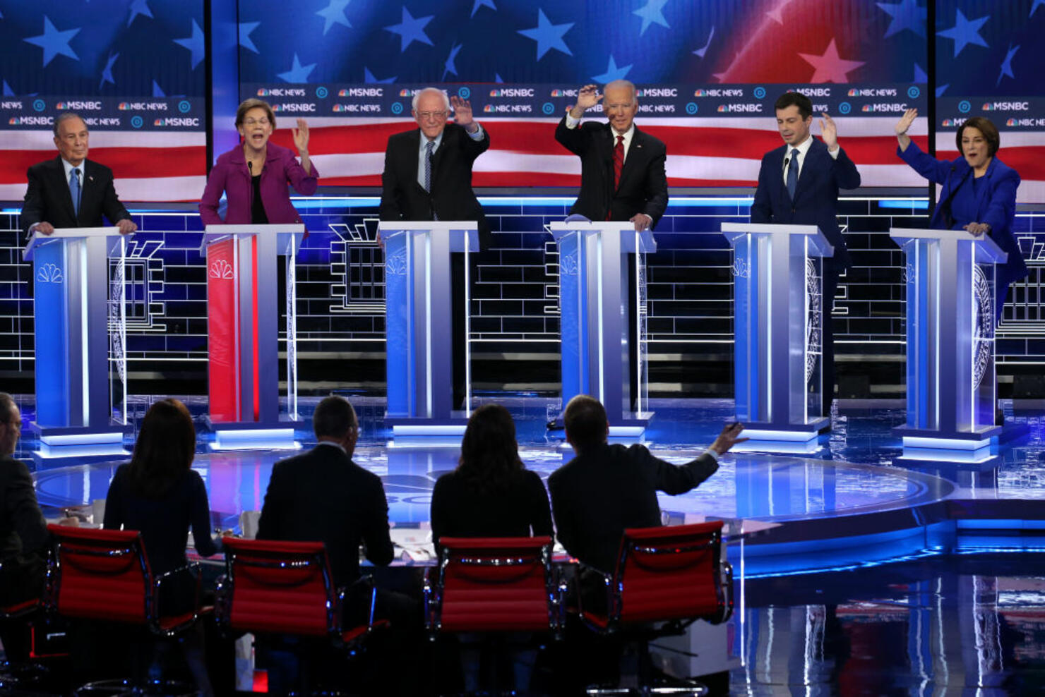 Democratic Presidential Candidates Debate In Las Vegas Ahead Of Nevada Caucuses