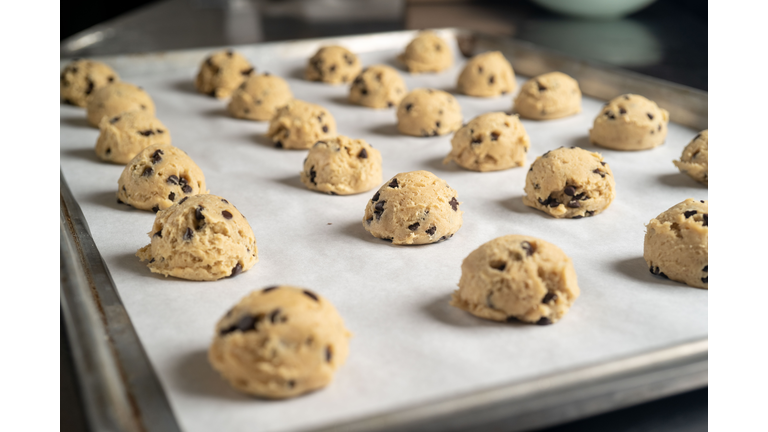 High Angle View Of Cookies On Table