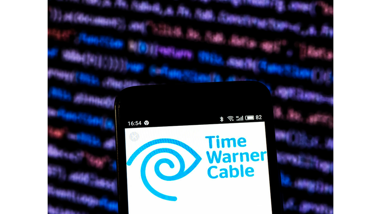 Time Warner Cable logo seen displayed on smart phone