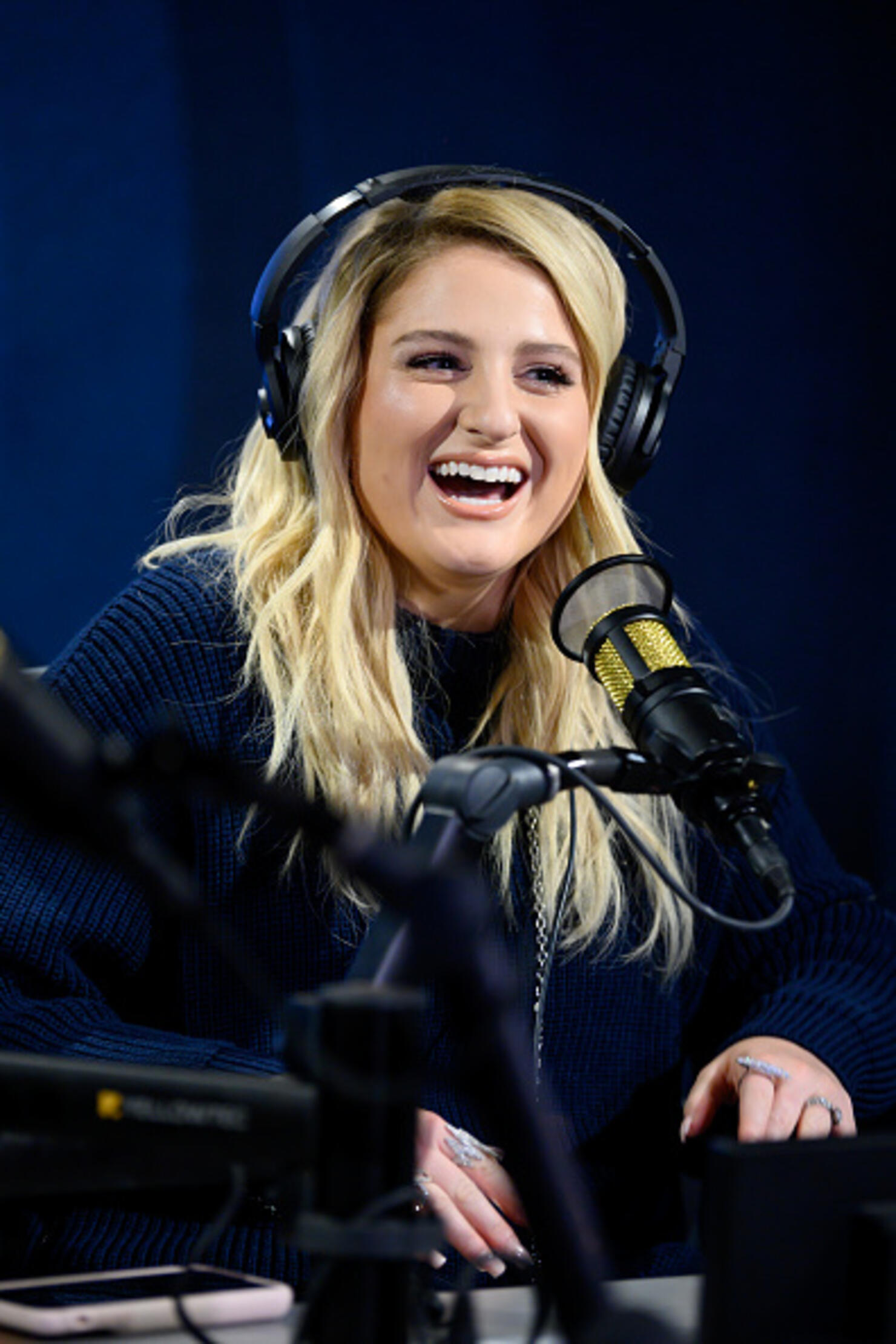 Meghan Trainor Visits The SiriusXM Hollywood Studios In Los Angeles