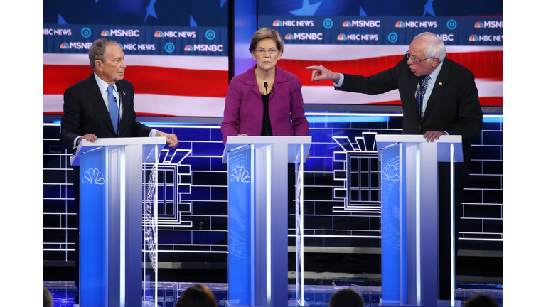 Democratic Presidential Candidates Debate In Las Vegas Ahead Of Nevada Caucuses