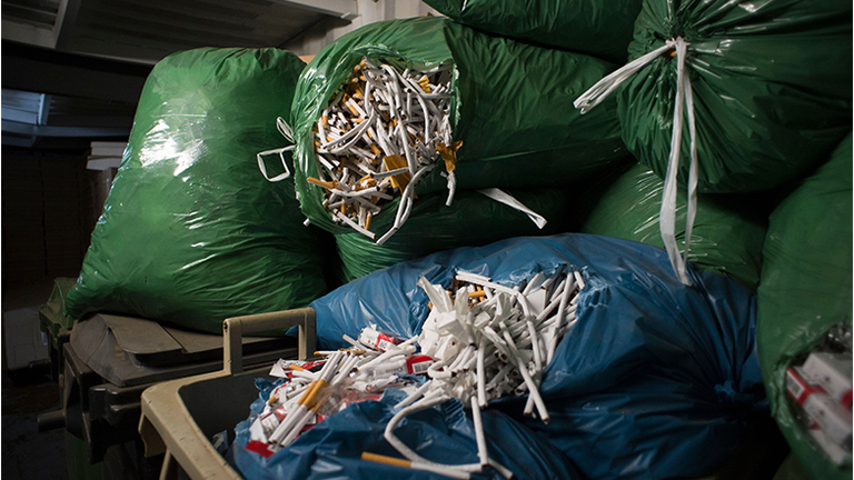 SPAIN-CRIME-COUNTERFIT-CIGARETTES