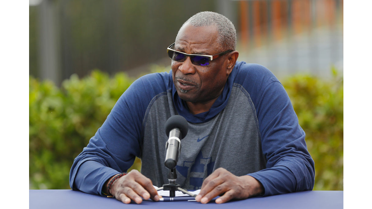 Manager Dusty Baker at Spring Training 2021