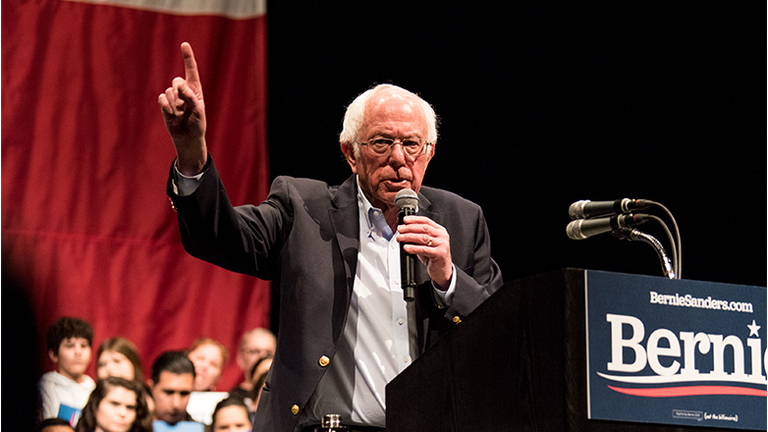 Democratic Presidential Candidate Sen. Bernie Sanders Campaigns In Texas